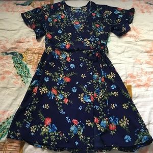 Floral Wrap Dress